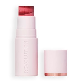 Revolution Skin Silk Blush Stick - Restorative Colour for Cheeks, Eyes and Lips - Cream-to-Powder Formula - Vegan & Cruelty-Free - Sundown Spice - 4.5 g