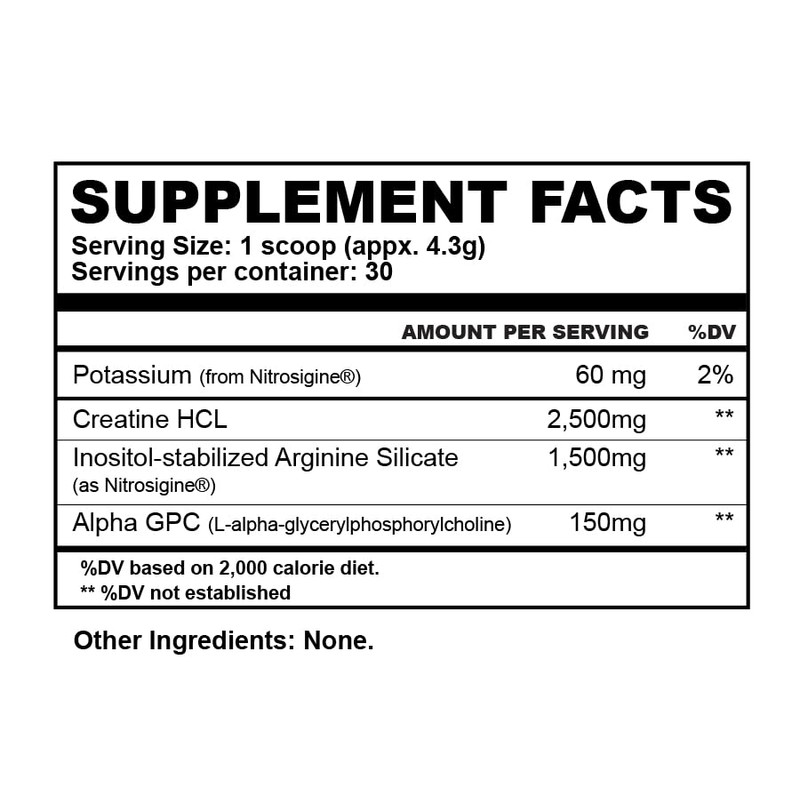 BioHealth Nutrition CreActive Creatine HCL + Nootropic + Nitric Oxide