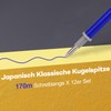 Donluhu 12 x Erasable Refills, Blue, Compatible with Legami, Easy