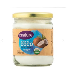 Enature Aceite de Coco Orgánico, Virgen, 420 ml