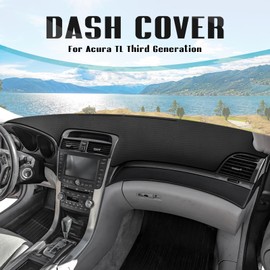 FIILINES Dash Cover for 2004-2008 Acura TL, Dashboard Mat Accessories Dash Cover Sunshade Nonslip Mesh Protector No Glare Black