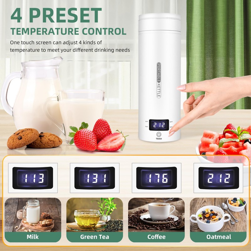 Travel Electric Kettle Portable Small Mini Tea Coffee Kettle Water