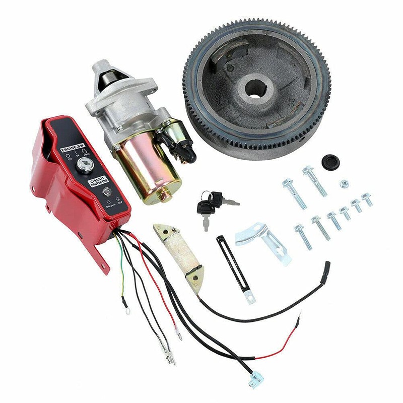LYNICESHOP Engine Electric Start Kit Flywheel Ignition Box Kit Fit