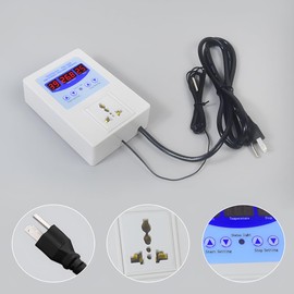 GeekTeches TMC-1000 Intelligent Digital Display Temperature Controller, LED Display Control Socket AC 110V-240V