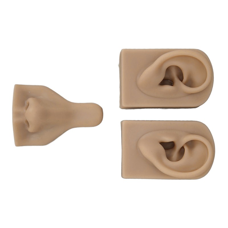 Silicone Piercing Practice Model Simulation Soft Flexible Nose Ears Model