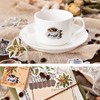 Alideco 92 Pcs Stickers Flake Retro Coffee Reward Book Collage