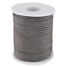 McFanBe Braided Nylon Twine Cord Thread String for Necklace Bracelet Jewelry Making Crafting Accessories (2mm-98feet, Gray)