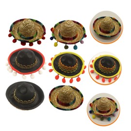 Kisangel 6pcs Sombrero Hat Headbands Fun Mexican Festival Accessories for Adults Headdresses for Parties Celebrations Lightweight Stylish Design