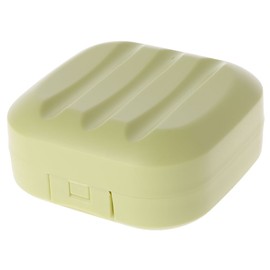 YoungerY 1 x Travel Portable Soap Box Drain Soap Box with Cap Seal Waterproof Soap Box - Small - Green