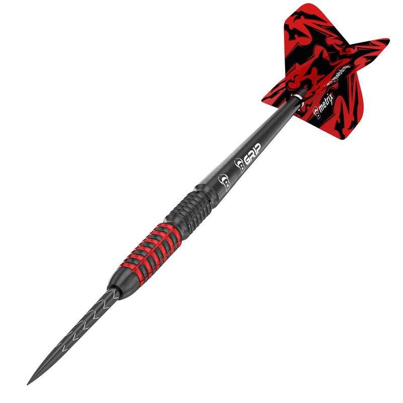 Bull's Magma Dart, Black/Red, 23 g