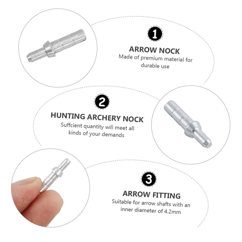KOMBIUDA 40pcs Arrow Accessories for Hunting Inner Lightweight and Arrow