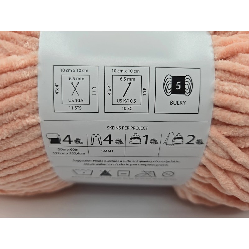 Big Twist BABY BEAR Yarn 100% Micropolyester Shrimp Color 7oz/