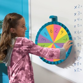 Educational Insights Jumbo Magnetic Spin Wheel - Customizable Magnetic Spinner for Classroom Games and Learning Activities, Fun Teacher & Classroom Supplies, Large Spinning Wheel for Dry Erase Board