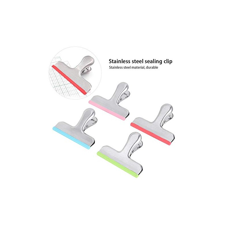 Zerodis Clips para Bolsas, Clips de Alimentos de Acero Inoxidable