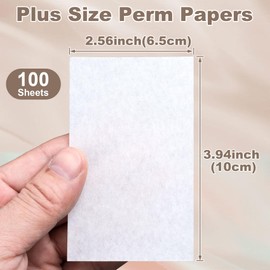 Mxxipp 100pcs Perm Papers for Hair, End Papers for Hair Perm, High-Temperature Resistant Perm End Paper for Professional Hair Salon Home Use- White
