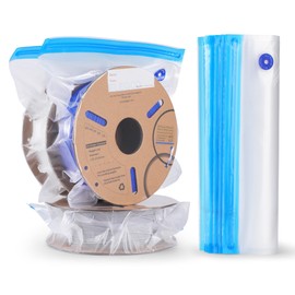 ELEGOO 3D Printing Filament Vacuum Storage, 20 Thickened Bags Sealed, Dust Proof Humidity Resistant for Keeping Dry with Sealing Clips Without Pump (13.8" x 12.6")