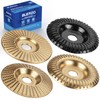 BLEKOO 4PC Angle Grinder Wood Carving Disc Set, 4" &