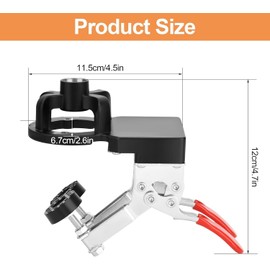 Cliplanyard 35mm Cabinet Hinge Jig Drilling Hole Puncher, Household Tools Aluminum Alloy Double Clamp Accurate Locking Concealed Hinge Jig Drilling Hole Puncher for Door Concealed Installation