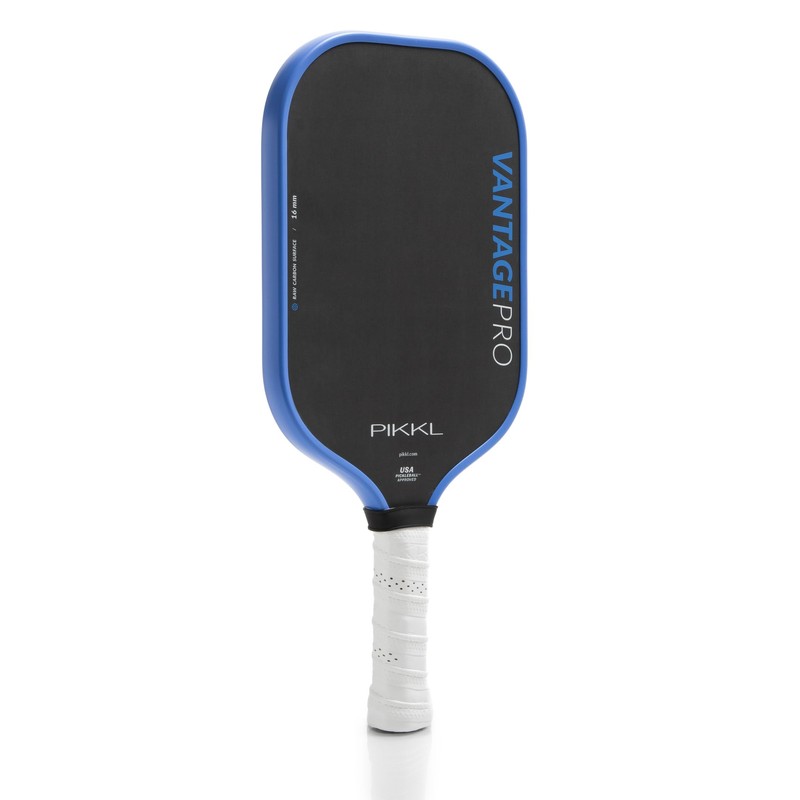 PIKKL VantagePro Carbon Fiber Pickleball Paddle (Blue, 16 mm)