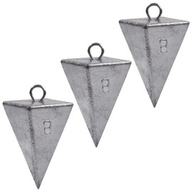 Pyramid Sinkers Fishing Weights Fishing Sinker Weights Pyramid Weights Surf Fishing Weights Saltwater Ocean Fishing Gear Tackle 1oz 2oz 3oz 4oz 5oz 6oz 8oz