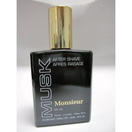 HOUBIGANT MUSK MONSIEUR FOR MEN 1.7 FL oz / 55 ML After Shave Splash No Box