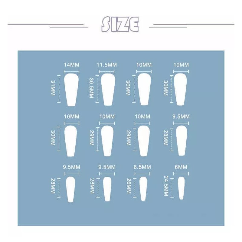 FairyBae 3paquetes Uñas Postizas Tips Decoradas Conejo A023