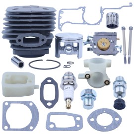For Husqvarna 52mm Cylinder Piston Carburetor Overhaul Kit for Husqvarna268 272 272XP Chainsaw