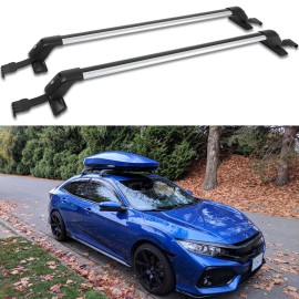 KEEPDSGN For Honda Civic SI Sedan Roof Rack Cross Bars Luggage Kayak Cargo Carrier + Lock