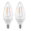 RYET LED bulb E12 200 lumen 2W 2700k, chandelier/twisted clear,