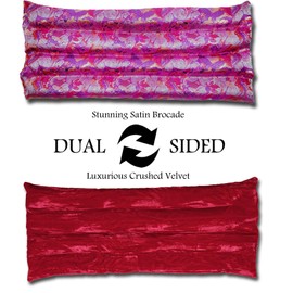 Candi Andi Handmade Soothing Wrap Heating Pad - Dual Sided - Flax Seed Fill - Lavender Scented - Fuchsia Garden - TSWL-FG