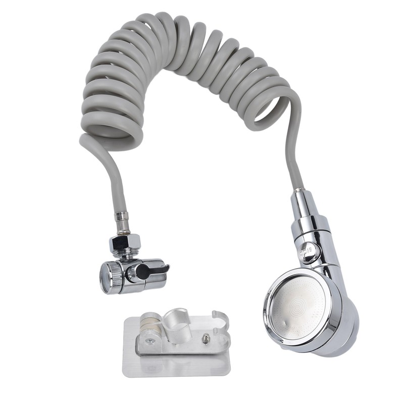 Sink Shower Sprayer Stretchy Hose Adjustable Mode Faucet Sprayer Attachment