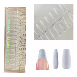 Miss Cherry Tips Soft Gel Completo Forma Coffin #10 Uñas Miss Cherry