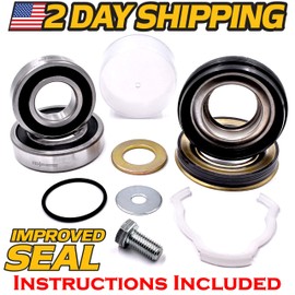 HD Switch - Premium Tub Rebuild Kit Fits Admiral MAH3000AGW, MAH3000AKW, MAH3000BGW, MAH7550AAW, MAH7550AGW - Seal Safe Install Tool & Instructions - C3 High Speed Bearings