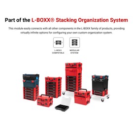 TEKTON 3-Drawer Stack with Tool Box (L-BOXX 2) and Parts Trays | OLB99200