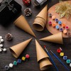 Zhanmai 50 Pcs Paper Mache Cones Open Bottom Cardboard Craft