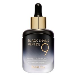 Farmstay Black Snail & Peptide 9 Perfect Ampoule, 35ml, 5 pieces / 팜스테이 블랙 스네일 앤 펩타이드9 퍼펙트 앰플, 35ml, 5개