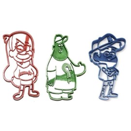 GRAVITY FALLS CARTOON THEMED CHARACTERS SET OF 3 COOKIE CUTTERS MADE IN USA PR1630