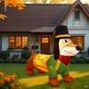 Leyndo 5.3 Ft Thanksgiving Dachsund Dog Inflatable Fall Blow up