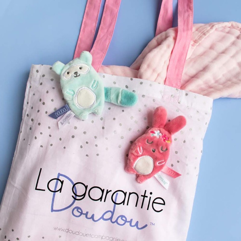 Doudou et Compagnie Lapin Bonbon Pink Soft Toy 16 cm