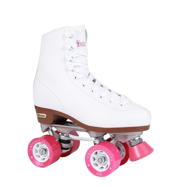 Chicago Women's Classic Roller Skates - Premium White Quad Rink Skates