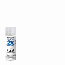 Rust-Oleum 346952-6PK Painter's Touch 2X Ultra Cover Spray Paint, 12 oz, Satin Clear, 6 Pack