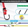 Veppak-Bungee Cords with Hooks, 12 Pack Elastic Bungee Straps Includes