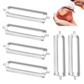 HAPPOW Pack of 6 Peeler Tupper, Peeler Replacement Blade for Tupper Tupperware Peeler, High-Quality Stainless Steel Blades Peeler, for Carrot Peeler, Cucumber Peeler, Potato Peeler, Asparagus Peeler
