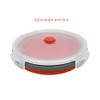 CARTINTS Red Collapsible Food Storage Bowls Silicone Travel Bowls with