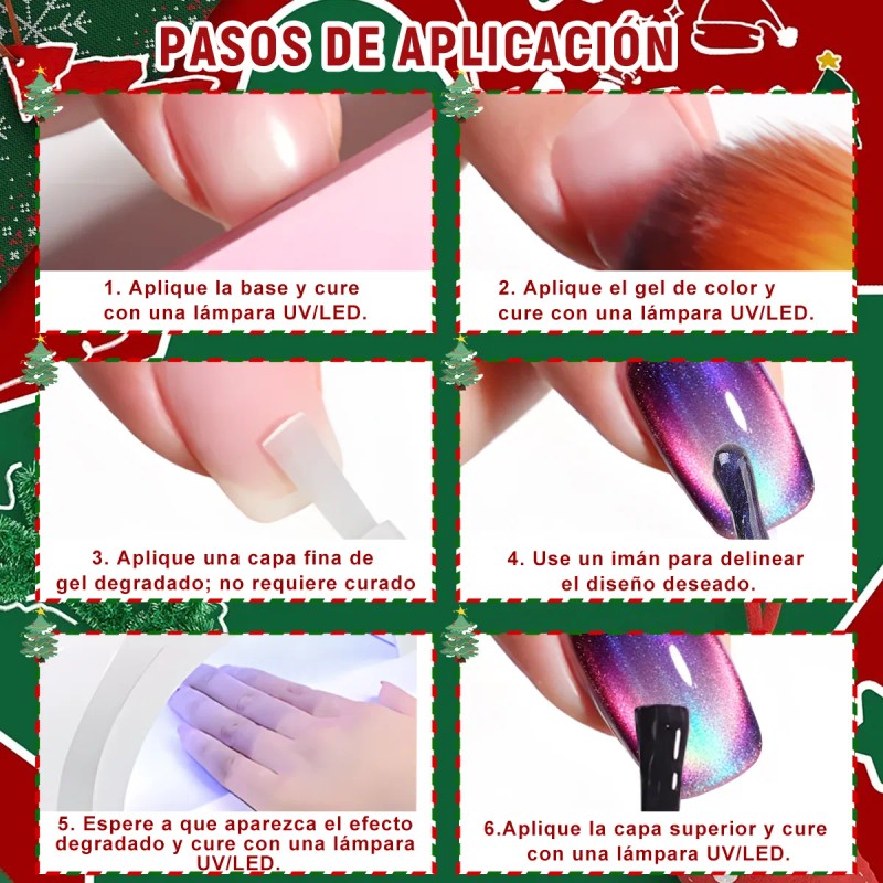 Brillo Reflectante 9d Esmalte Ojo Gato Gel Ojo Gato Diamante