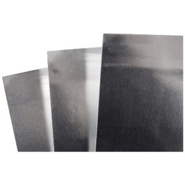 Rayher Silver Coloured Metallic Foil Sheets for Crafts, Set of Three Decorative Aluminium Sheets for Foil Embossing, 20x30cm, 2707022