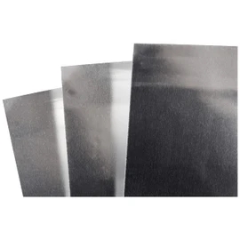 Rayher Silver Coloured Metallic Foil Sheets for Crafts, Set of Three Decorative Aluminium Sheets for Foil Embossing, 20x30cm, 2707022