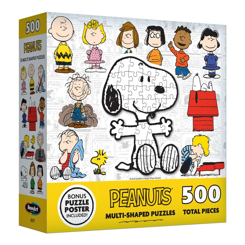 RoseArt - Mini Shaped - Peanuts - 500 Piece Jigsaw