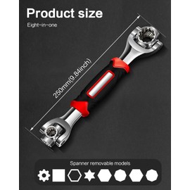 ZIRANSHU 48 in 1 Socket Wrench, 52 in 1 Multi-Purpose Socket Wrench Box Wrench with Magnetic Head Available Adsorping Screw Metric Wrench English Wrench Stainless Steel Tools for Home or Car