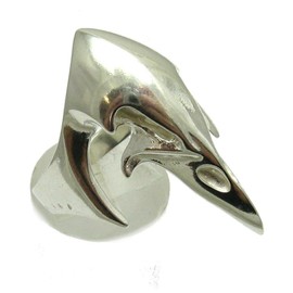 Sterling silver ring Raven Skull solid 925 R000275 Empress